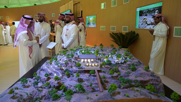Het interieur van het Saudi Green Initiative. Beeld Saudi Green Initiative