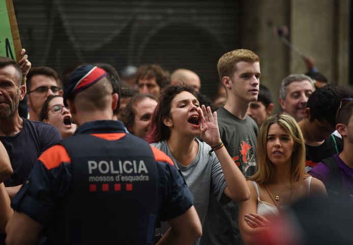 Protesten in Barcelona.