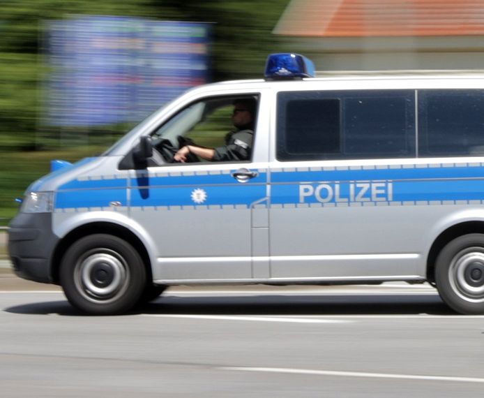 Een politieauto in Duitsland, foto ter illustratie.
