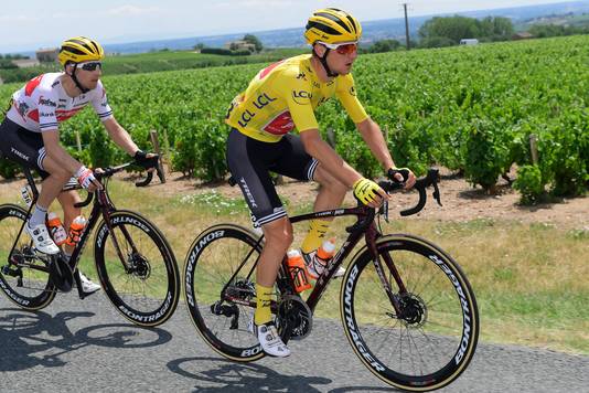 Ciccone droeg tijdens de Ronde van Frankrijk van 2019 twee dagen de gele trui.