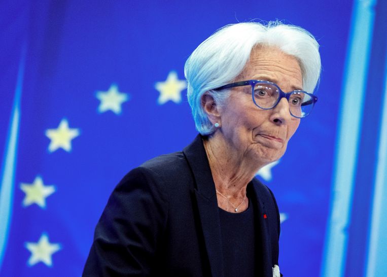 Christine Lagarde, voorzitter van de Europese Centrale Bank. Beeld AP