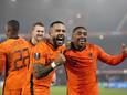 Memphis Depay en Steven Bergwijn.