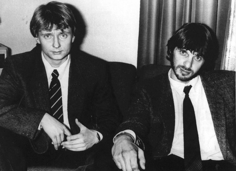 Willem Holleeder (rechts) in 1985. Beeld ANP