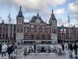 Het Centraal Station in Amsterdam.