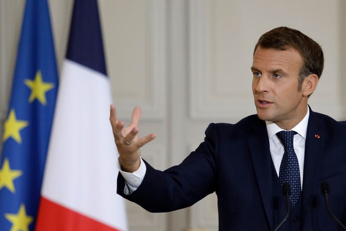 De Franse president Emmanuel Macron haalde tijdens een toespraak gewijd aan de situatie in Libanon hard uit naar de politieke elite.
