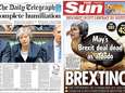 “Complete vernedering”: Britse kranten snoeihard voor May en haar “historisch grote nederlaag”