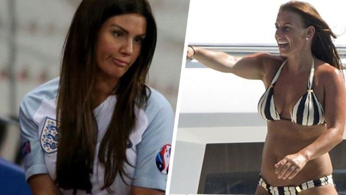 Links: Rebekah Vardy, rechts: Coleen Rooney.