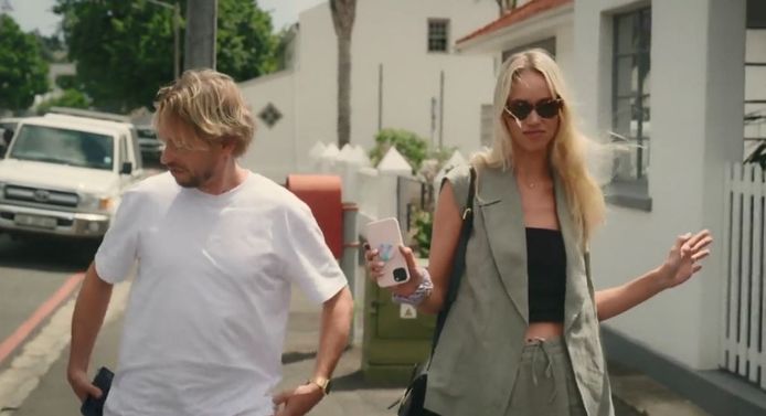 Reggie and Krystle in the movie Reggie Gets Married