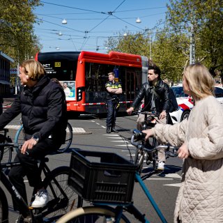 Pedestrian injured in collision with bus on Marnixstraat; intersection was already a designated ‘blackspot’