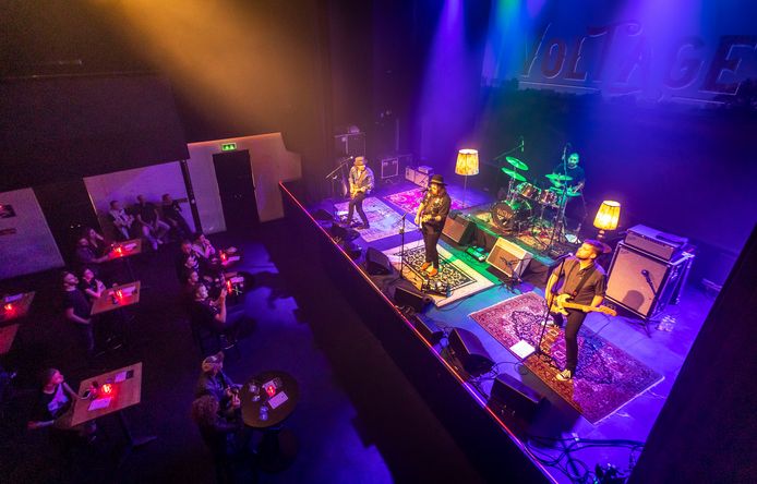 De band Voltage trad vorig jaar september op in de popzaal met zittend publiek.