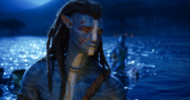 Voor 'Avatar: The Way of Water' pionierde regisseur James Cameron ook met een paar nieuwe technologieën. Zoals verbeterde 'performance capture' (nu zelfs onder water), en een virtuele camera. Beeld 20th Century Studios