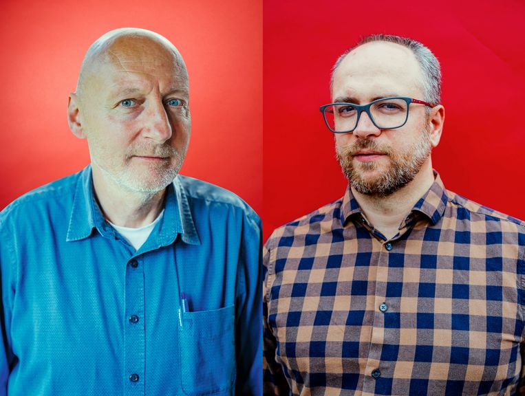Dirk Lauwers en Lucas Melgaço. Beeld Stefaan Temmerman