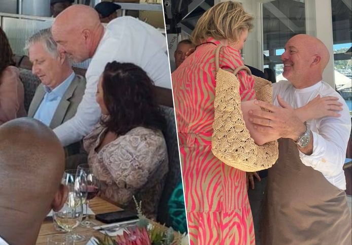 Koning Filip en koningin Mathilde waren te gast bij Piet Huysentruyt in Kaapstad.