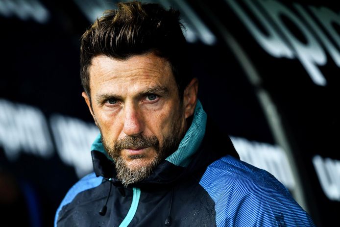 Eusebio Di Francesco als coach van Sampdoria.