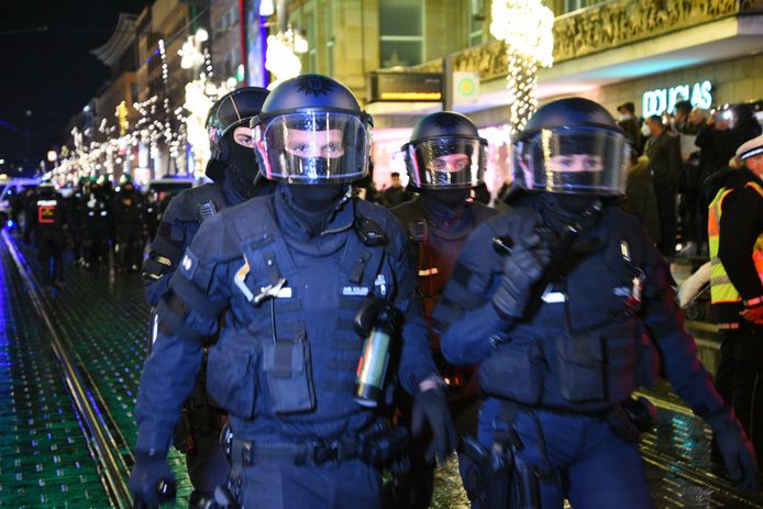 Protesta a Mannheim, Baden-Württemberg.