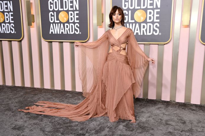 Jenna Ortega at the Golden Globes.