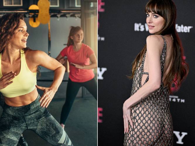 Dankzij deze trendy work-out komt Dakota Johnson aan haar strak figuur. “Je gebruikt álle spieren”