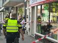Onderzoek politie na het schietincident in de Scheldestraat in Vlissingen.