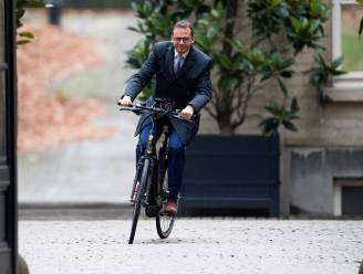 VIDEO. Wouter Beke kwam met de fiets naar de koning, hoe kwamen de andere politici?