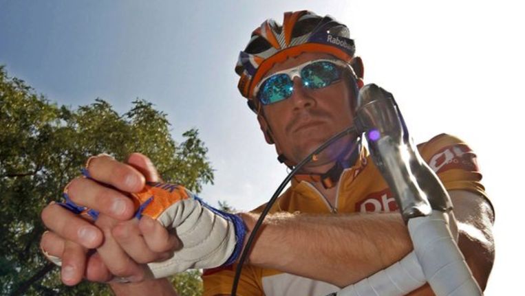 Raborus Denis Mentsjov won de Ronde van Spanje in 2005 (na diskwalificatie van Roberto Heras) en 2007. Foto EPA Beeld 