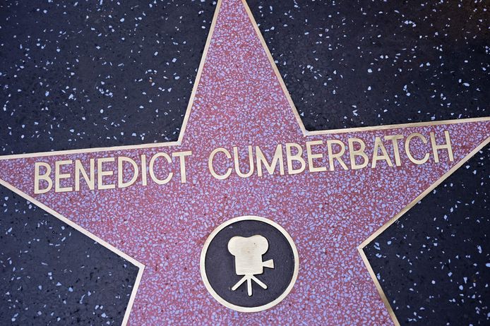 De ster van Benedict Cumberbatch op de Walk of Fame in Hollywood.