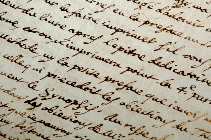 Illustratiefoto: brief ondertekend door Descartes.