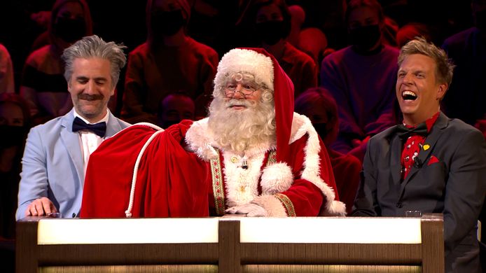 Jeroom en James Cooke kregen het gezelschap van de kerstman.