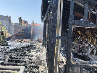 Tramverkeer tijdlang onderbroken door zware dakbrand