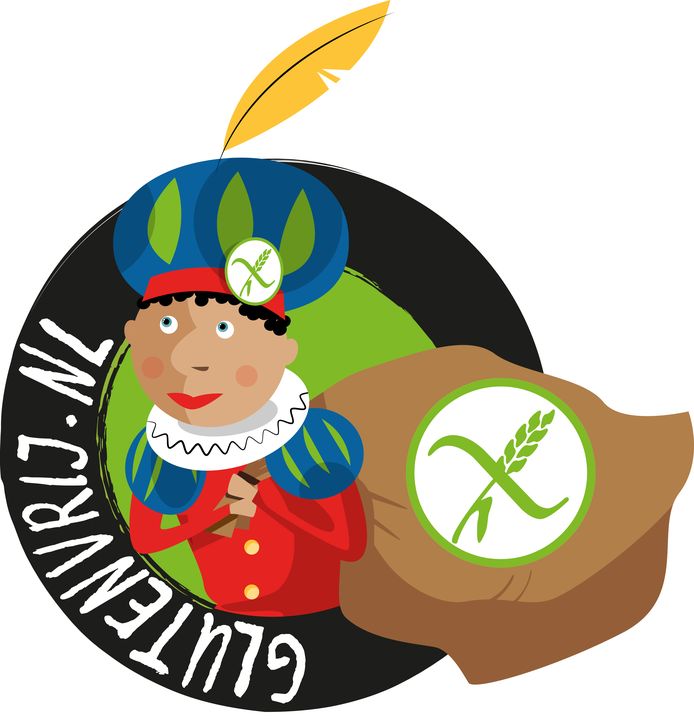 Het logo van de glutenvrije Piet.