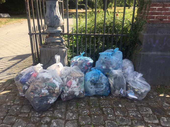 De nombreux sacs de déchets ont été récoltés aux Bons Villers