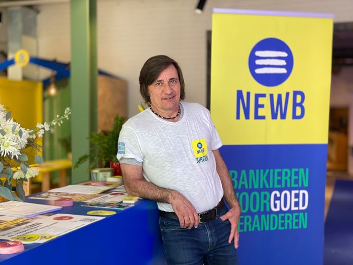 Stadskapitein Jürgen Walgraeve in de NewB pop-up in Gent.