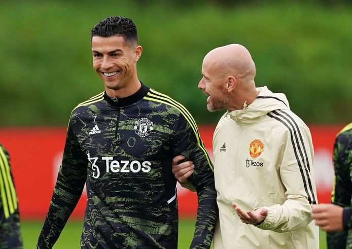 Ronaldo en Ten Hag werden nooit de beste vrienden.