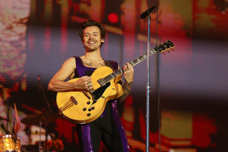 Against the bis numbers of Harry Styles in the Sportpaleis, even many a father had to wipe a wisp of drool from the corner of his mouth ★★★★☆