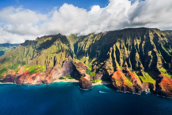 L'isola di Kauai, dove si trova il vasto dominio del miliardario tecnologico.