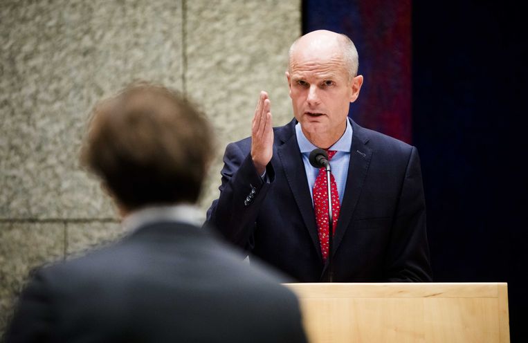 Minister Stef Blok van buitenlandse zaken (VVD) ging op 2 oktober al in debat met de Tweede Kamer over Nederlandse steun aan de gewapende oppositie in Syrië. Beeld ANP