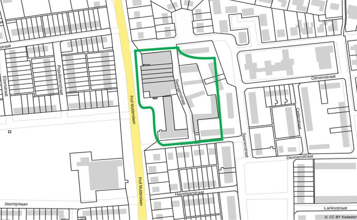 Het winkelcentrum aan de Professor Mulderslaan wordt gesloopt en opnieuw opgebouwd met uitbreiding naar achteren