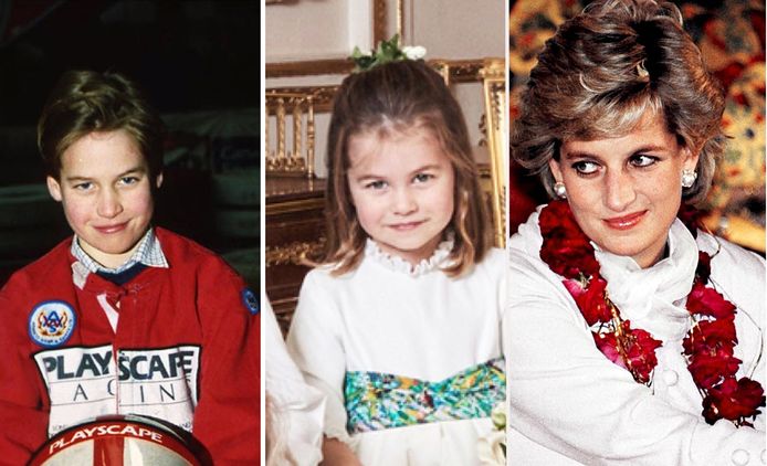 Prins William, zijn dochter prinses Charlotte en prinses Diana hebben exact dezelfde glimlach.