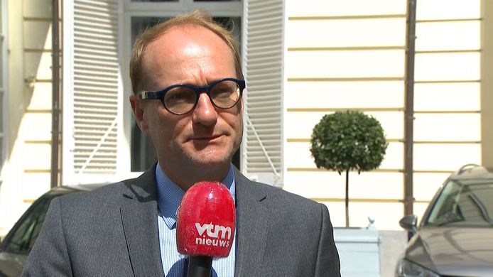 Vlaams minister van Onderwijs Ben Weyts (N-VA) in de uitzending bij VTM NIEUWS.
