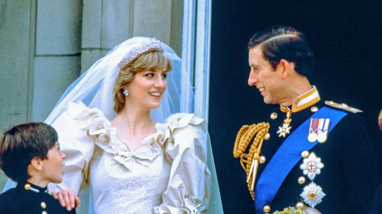Prinses Diana en prins Charles in 'Telefacts zomer: Charles en Di - The truth behind their wedding' Beeld Telefacts Zomer