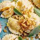 Recept: ravioli met pompoen, salie en gedroogde ham met citroen-botersaus