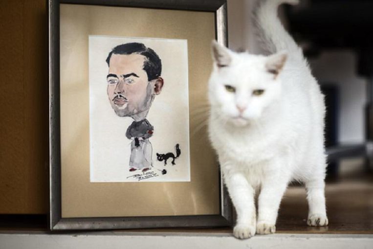 Een karikatuur van de vader van Pieter Kok. Beeld Foto: Linelle Deunk