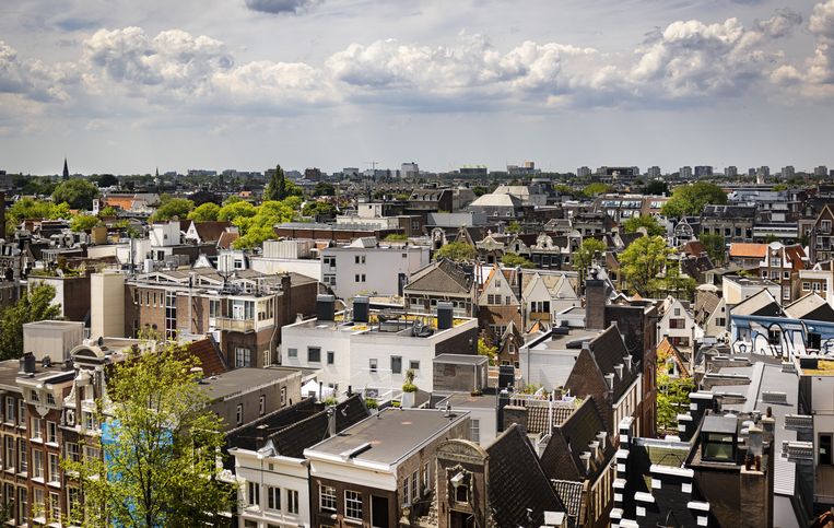 De gemiddelde WOZ-waarde van Amsterdamse huizen ligt nu op 430.000 euro.
 Beeld Ramon van Flymen/ANP