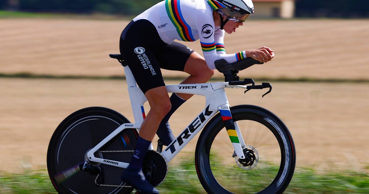 Eileen van Dijk brilla in maglia arcobaleno per vincere il Chrono des Nations |  gli sport