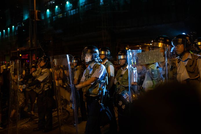 Politie in Hong Kong paraat