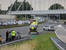 Motorrijder ernstig gewond door ongeval, A12 bij knooppunt Prins Clausplein dicht