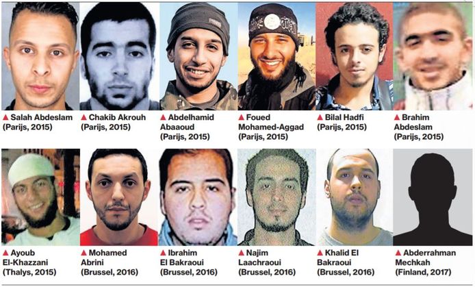 Bijna de helft van de jihadisten die aanslagen plegen in Europa hebben wortels in Marokko.