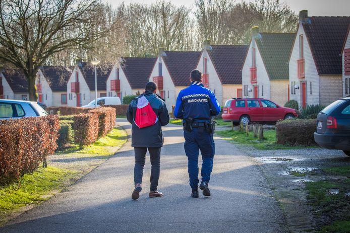 Een controle op vakantiepark de Groene Heuvels.