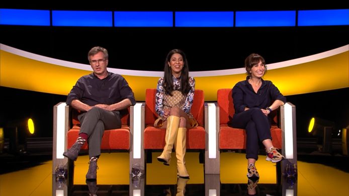 Jan Verheyen, Sarah Mouhamou en Lisbeth Imbo in 'De Slimste Mens Ter Wereld'