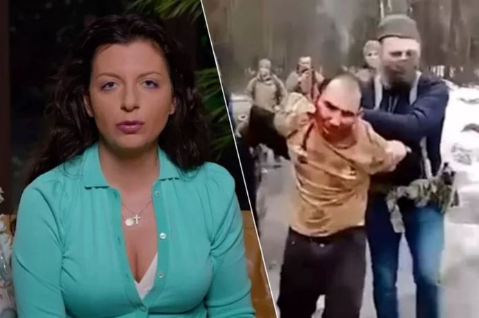 Margarita Simonyan (à gauche) et le terroriste présumé (à droite)