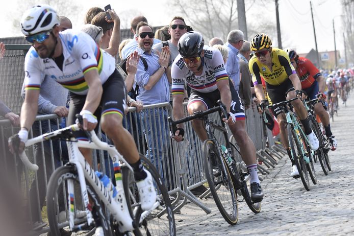Alejandro Valverde, Peter Sagan en Wout van Aert staan zondag ook aan de start van de Amstel Gold Race.